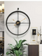 Modern Iron Art Metal Round Wall Clock