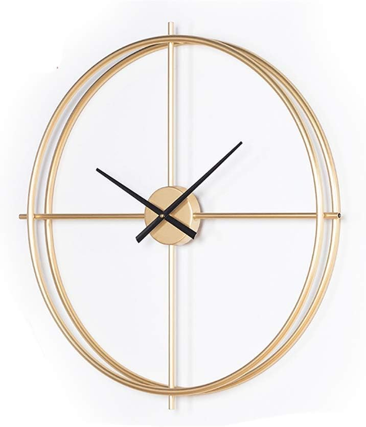 Scandinavian Gold Double Ring Wall Clock