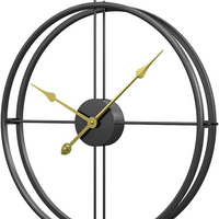 Modern Iron Art Metal Round Wall Clock