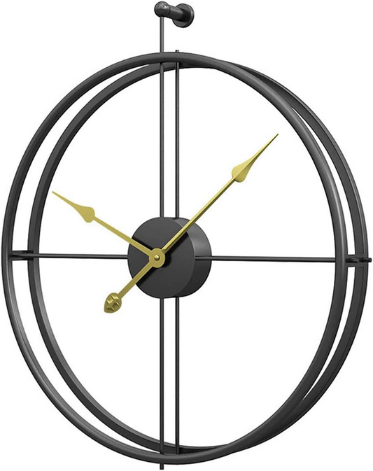 Modern Iron Art Metal Round Wall Clock