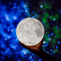 3D Printed Moon Lamp - 7.1IN Lunar Night Light