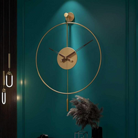 Nordic Style Large Metal Wall Clock