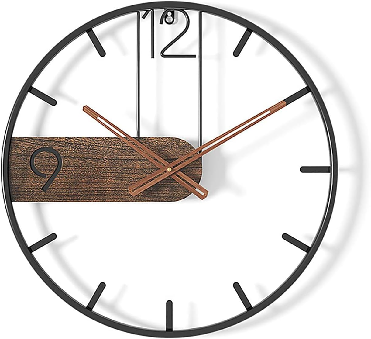 Modern Retro Wrought Iron Wall Clock