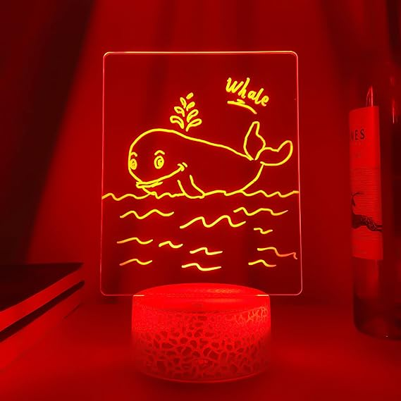 3D Illusion Lamp with Handwritten Message Board