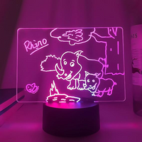 3D Illusion Lamp with Handwritten Message Board