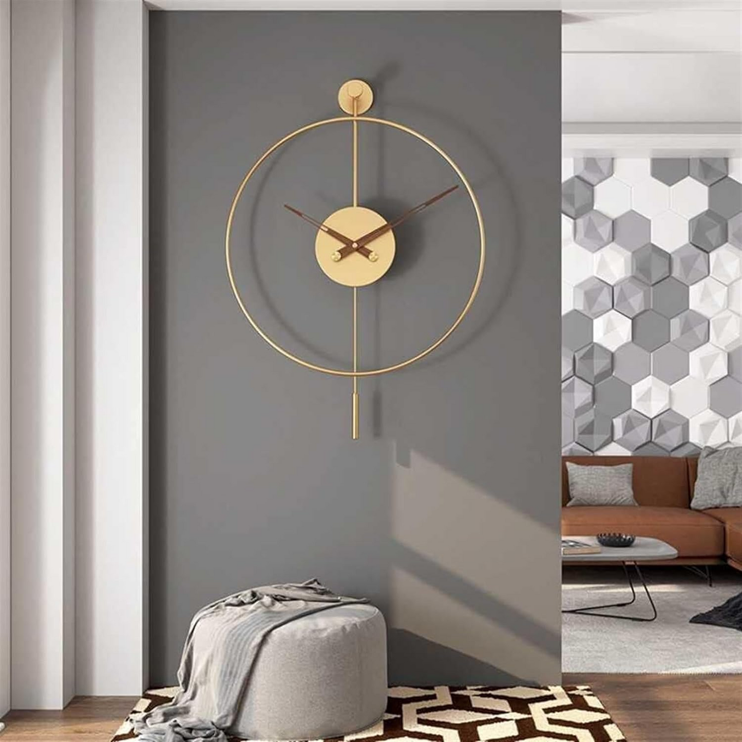 Nordic Style Large Metal Wall Clock